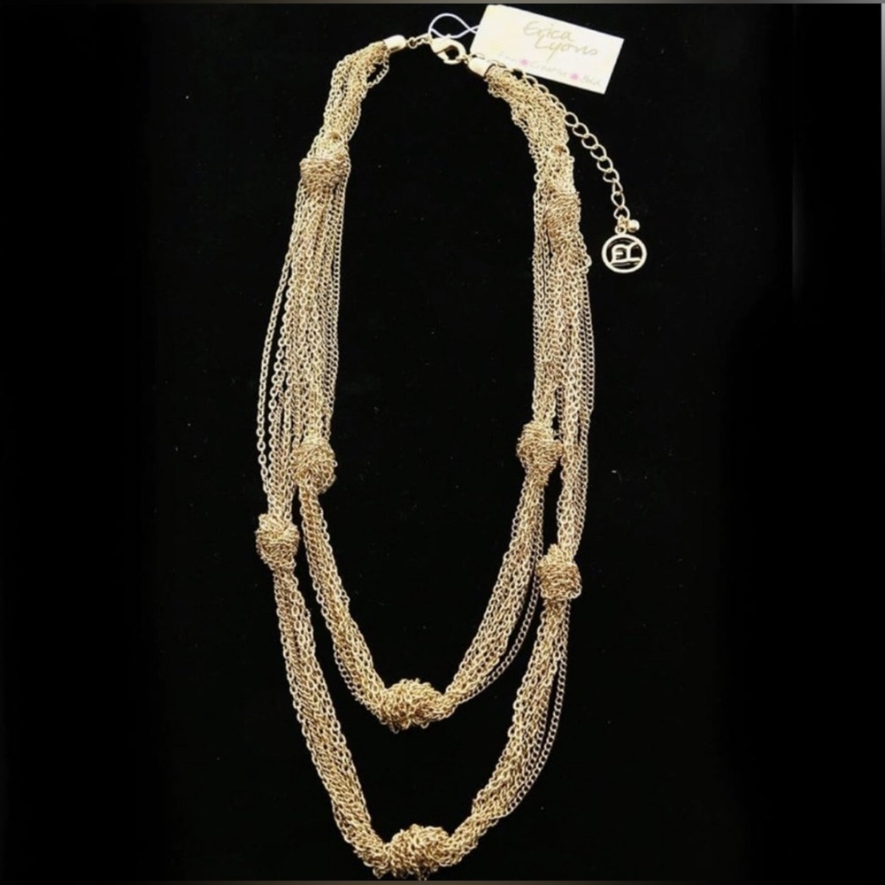 Erica Lyons Gold Multi-Strand Necklace